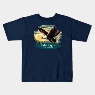 Bald Eagle - WILD NATURE - BALD EAGLE -7 Kids T-Shirt